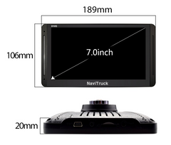 Complete GPS navigation package NaviTruck D10S 16GB + 32GB memory card